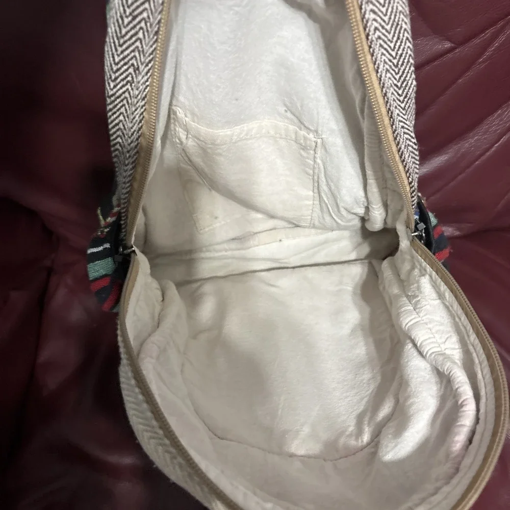 Mini Hemp Backpack Eco Friendly Boho Hippie Thc Free Made In Nepal Read